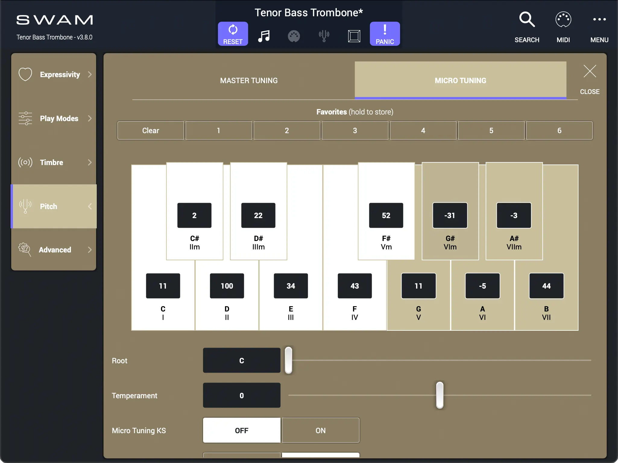 Pitch - Micro Tuning